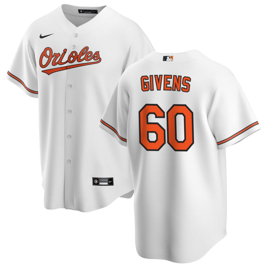 Nike Men #60 Mychal Givens Baltimore Orioles Baseball Jerseys Sale-White